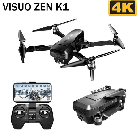VISUO ZEN K1 5G WIFI FPV GPS 4K 720P HD Dual Camera 90 Degrees Wide Angle Foldable RC Drone Quadcopter VS XS809HW SG106 H37 M69