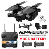 Drone GPS Foldable Global Positioning 500 Meters Distance Set Fly 1080P Camera HD FPV Professional gps Rc Quadcopter With Camera