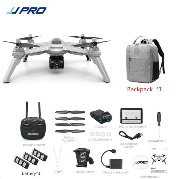 JJRC JJPRO X5 5G GPS WIFI RC Drone FPV With 1080P HD Camera Point of Interest 18Mins Flying Time Altitude Mode RC Quadcopter RTF