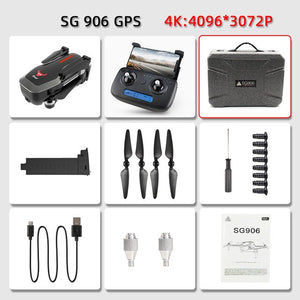 SG906 CG033 1KM WiFi FPV HD 1080P Gimbal Camera GPS Brushless Foldable RC Drone Quadcopter RTF VS F11 S70W  DRONE