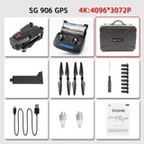 SG906 CG033 1KM WiFi FPV HD 1080P Gimbal Camera GPS Brushless Foldable RC Drone Quadcopter RTF VS F11 S70W  DRONE