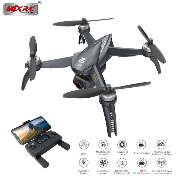 MJX Bugs 5W B5W GPS Brushless RC Quadcopter with 5G 4K Wifi FPV Camera HD Auto Return Vs Hubsan H501S Professional Drone