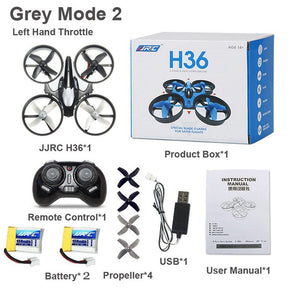 JJRC H36 Mini 2.4G 4CH 6-Axis 3D Flip Headless Mode RC Drone Quadcopter VS E010 Multi Battery