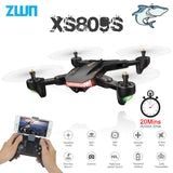 VISUO XS809S XS809HW Foldable Selfie Drone with Wide Angle 0.3MP/2MP HD Camera Quadcopter WiFi FPV RC Helicopter Mini Dron