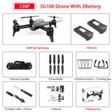 SG106 WiFi FPV RC Drone with 720P or 1080P or 4K HD Dual  Camera Optical Flow  Aerial Video RC Quadcopter for Toys Kid RC Dron