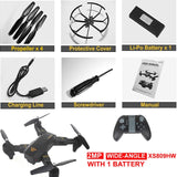 Mini Foldable Drone XS809W XS809HW With Wifi FPV HD Camera Wide Angle Altitude Hold RC Quadcopter Drone FSWB