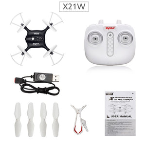 SYMA X21W RC Drone Wi-fi Camera FPV Mini Dron Quadcopter 2.4GHz 4CH RC Helicopter Pocket Drones For Children Gift Toy