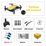 Teeggi T10 Mini Pocket Selfie Drone with HD Camera WiFi FPV Quadcopter Foldable  RC Dron Altitude Hold Headless Mode VS S9 Micro