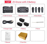 SJRC Z5 Quadrocopter with HD 720P/1080P Camera GPS Drone 2.4G/5G Wifi FPV Altitude Hold Follow Me Mode Dro vs Visuo XS812