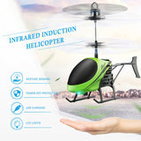 Infrared Induction RC Helicopter Aircraft Flying Toys with Remote Control Mini Drone Float Toys For Kids Boys TSLM2