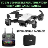 SMRC S20 Drone GPS FOLLOW ME 1080P Camera HD WIFI FPV Foldable Selfie Quadcopter Low Power Return Live Video Toys For Children