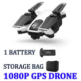 Drone GPS Foldable Global Positioning 500 Meters Distance Set Fly 1080P Camera HD FPV Professional gps Rc Quadcopter With Camera