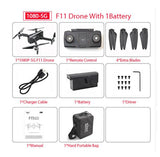 SJRC F11 PRO GPS Drone With Wifi FPV 1080P/2K HD Camera F11 Brushless Quadcopter 25 minutes Flight Time Foldable Dron Vs SG906