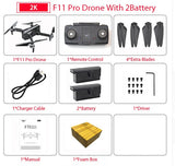 SJRC F11 PRO GPS Drone With Wifi FPV 1080P/2K HD Camera F11 Brushless Quadcopter 25 minutes Flight Time Foldable Dron Vs SG906