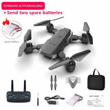 New Drone 4K With HD Camera WIFI 1080P Dual Camera Follow Me Quadcopter FPV Professional Drone Toy Free Spare Battery