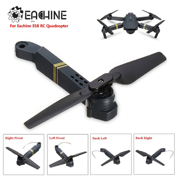 Eachine E58 RC Quadcopter Spare Parts Axis Arms with Motor & Propeller For FPV Racing Drone Frame Parts Replacement Accs