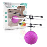 Mini RC Drone Hand Induction Flying Ball Anti-stress LED Light Helicopter Aircraft For Kids Christmas Gift