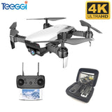 Teeggi M69G FPV RC Drone 4K with 1080P Wide-angle WiFi HD Camera Foldable RC Mini Quadcopter Helicopter VS VISUO XS809HW E58 M69