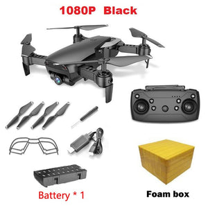 Teeggi M69G FPV RC Drone 4K with 1080P Wide-angle WiFi HD Camera Foldable RC Mini Quadcopter Helicopter VS VISUO XS809HW E58 M69