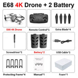 E68 drone HD wide angle 4K WIFI 1080P FPV drone video live recording Quadcopter height to maintain drone camera VS e58 drone