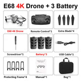 E68 drone HD wide angle 4K WIFI 1080P FPV drone video live recording Quadcopter height to maintain drone camera VS e58 drone