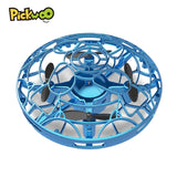 Pickwoo P10 Hands-Free Mini Drone Helicopter Mini UFO Drone with LED Light Easy Indoor Outdoor Ball Hands Operated Drone for Kid