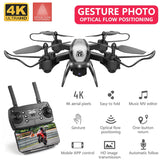 RC Drone WiFi FPV Camera 4K Dual Drone Optical Positioning RC Helicopter Altitude Hold Long Flight Time Foldable Quadcopter Dron