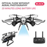 RC Drone WiFi FPV Camera 4K Dual Drone Optical Positioning RC Helicopter Altitude Hold Long Flight Time Foldable Quadcopter Dron