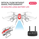 RC Drone WiFi FPV Camera 4K Dual Drone Optical Positioning RC Helicopter Altitude Hold Long Flight Time Foldable Quadcopter Dron