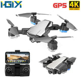 HGIYI G11 GPS RC Drone 4K HD Camera Quadcopter Optical Flow WIFI FPV With 50 Times Zoom Foldable Helicopter Professional Drones