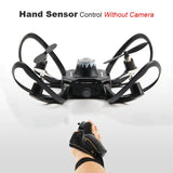 Mini Foldable RC Helicopter Glove Hand Sensor Gesture Sensing Wifi Control Drones Aircraft Toys with HD Camera FPV Quadrocopters