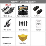 HGIYI G11 GPS RC Drone 4K HD Camera Quadcopter Optical Flow WIFI FPV With 50 Times Zoom Foldable Helicopter Professional Drones