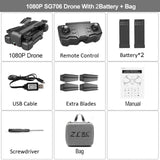 HGIYI SG706 RC Drone 4K HD Dual Camera 50X Times Zoom WIFI FPV Foldable Quadcopter Helicopter Professional Drones Stable Height