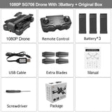 HGIYI SG706 RC Drone 4K HD Dual Camera 50X Times Zoom WIFI FPV Foldable Quadcopter Helicopter Professional Drones Stable Height