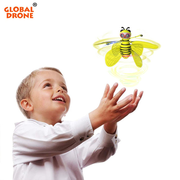 Mini Drone Induction Bee UFO Fairy Aircraft  for Kids Dropship RC Helicopter Quadrocopter Fly Ball Toys for Boys Girls Juguetes