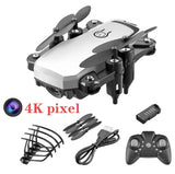 LF606 Mini RC Foldable drone With 4K HD Camera Wifi FPV Selfie Helicopter Altitude Hold Quadcopter Profesional Drones Kids Toys