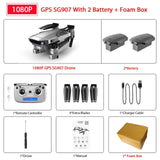 ZWN SG907 SG901 GPS Drone with Wifi FPV 1080P 4K HD Dual Camera Optical Flow RC Quadcopter Follow Me Mini Dron VS SG106 E520S