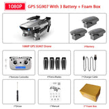 ZWN SG907 SG901 GPS Drone with Wifi FPV 1080P 4K HD Dual Camera Optical Flow RC Quadcopter Follow Me Mini Dron VS SG106 E520S