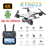 KY601S Foldable Professional Drone w/ 0.3MP/5MP/4K HD Camera 5G WiFi GPS Remote Control Distance 2KM FPV RC Drone RC Quadcopter