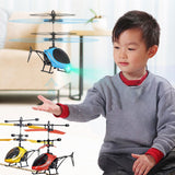 Mini RC Drone Fly RC Helicopter Aircraft Suspension Induction Helicopter Kids Toy LED Light Remote Control Toys for Children