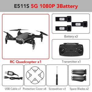 Eachine E511S GPS Dynamic Follow WIFI FPV Video With 5G 1080P Camera RC Drone Quadcopter Helicopter VS XS816 SG106 F11 S167 Dro