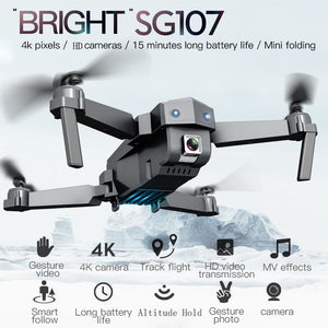 SG107 Folding Drone 4k WIFI FPV HD Camera Quadcopter Altitude Hold