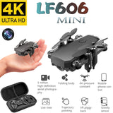 Mini Drone LF606 4K HD Camera Foldable Quadcopter One-Key Return FPV Drones RC Helicopter Quadrocopter Kid's Toys