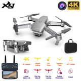 XKJ 2020 New E68 WIFI FPV Mini Drone With Wide Angle HD 4K 1080P Camera Height Hold Mode RC Foldable Quadcopter Dron Gift