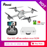 Potensic D80 Gps Drone 2k 5G Wifi Brushless RC Quadcopter FPV Camera Auto Return Professional Drone Flying 20 Minutes with case