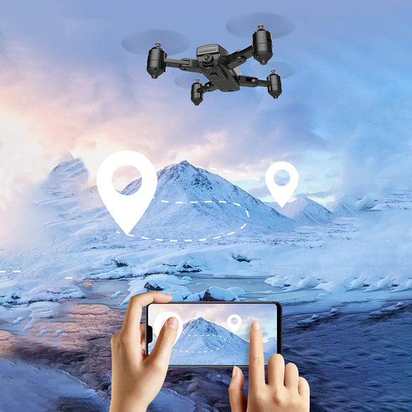 ZD8-GPS GPS Folding Drone WIFI FPV HD Camera Selfie Quadcopter Drone Mini Portable Foldable RC Drone kids toys Folding Propeller