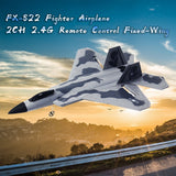 FX-822 F22 2.4G Wingspan Fixed Wing RC Fighter Aircraft Airplane RTF Model Toy More Battery can Improve Fly Fixed Wing Aircraft