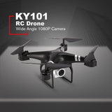 KY101 RC Drone Toys With WiFi FPV Wide Angle 1080P Camera Selfie Altitude Hold Headless Mode 3D Flips One Key Return Quadcopter