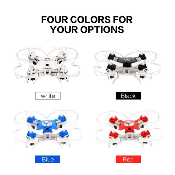 FQ777 124 2.4G 4CH Six-axis Gyro Mini RC Drone 360 Degree Flip Headless Mode One Key Return RC Pocket Quadcopter RTF with Light