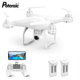 Potensic T25 RC Helicopter Drone with Camera HD 1080P WIFI FPV Selfie Drone Professional Quadcopter 20 Minutes Battery